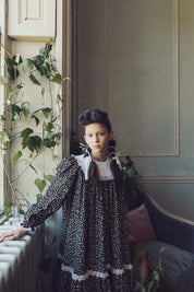 Pumpkin Dress in Winter Blossom - Designed by Ingrid Lewis - Strawberries & Cream