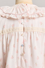 Raspberry Dress Short Sleeve - Pink Daisies - Designed by Ingrid Lewis - Strawberries & Cream