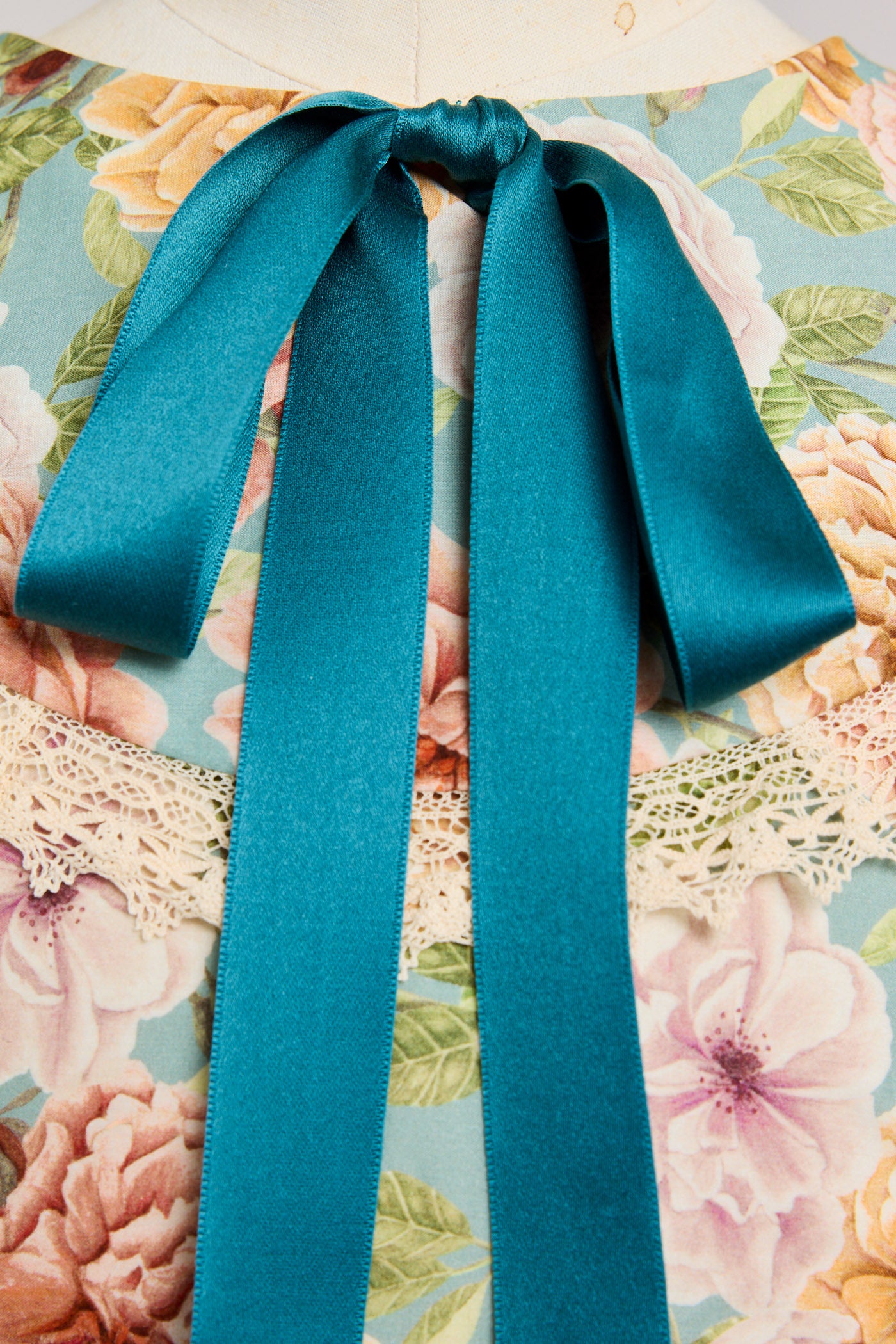 Royal Dress in Liberty English Peonies - Designed by Ingrid Lewis - Strawberries & Cream