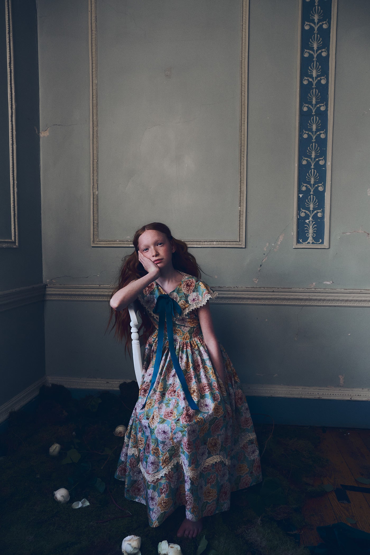 Royal Dress in Liberty English Peonies - Designed by Ingrid Lewis - Strawberries & Cream