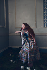 Royal Dress in Liberty English Peonies - Designed by Ingrid Lewis - Strawberries & Cream