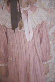 Salt Dress in Pink Stripe - Designed by Ingrid Lewis - Strawberries & Cream