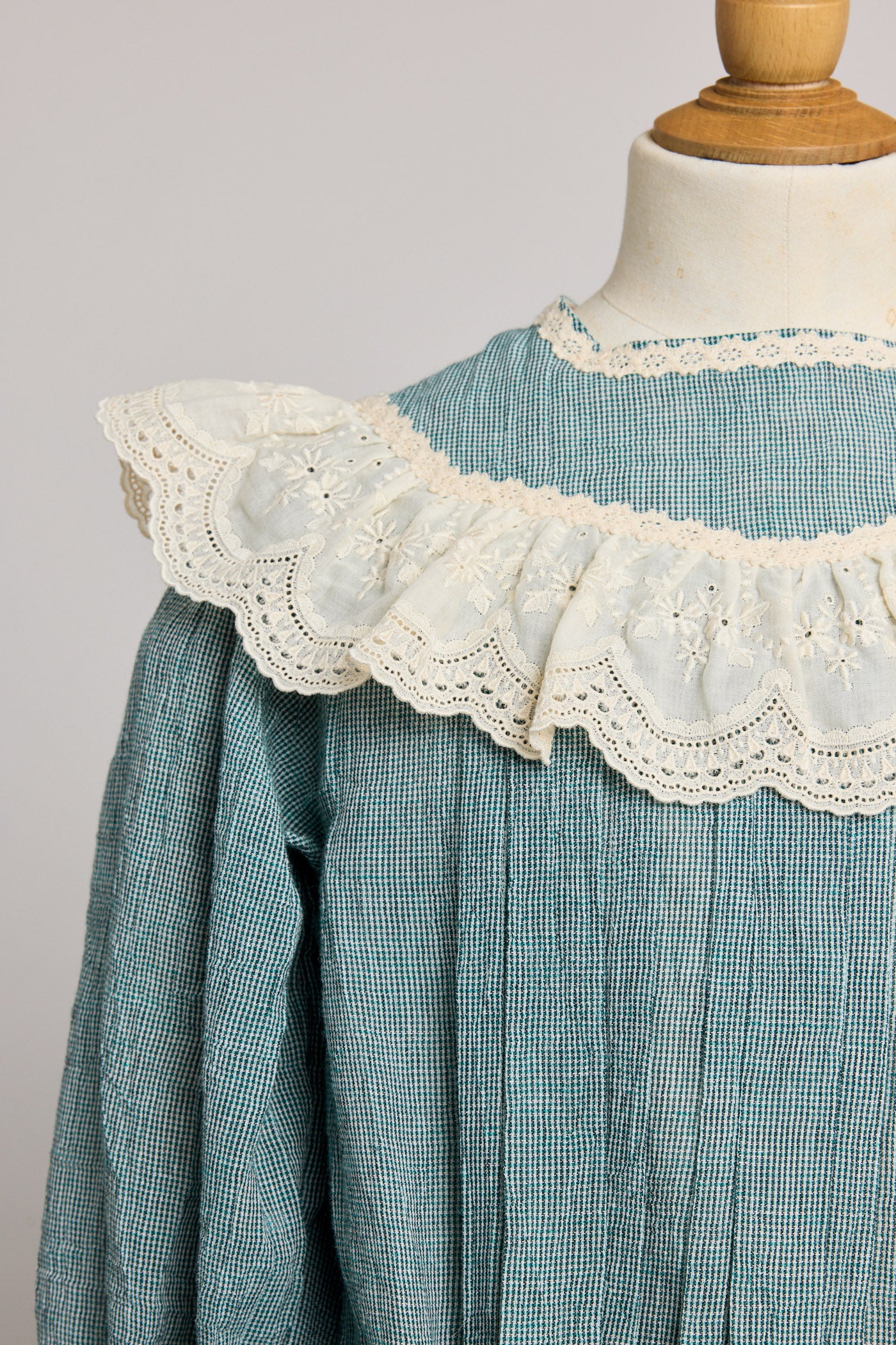 Salt Dress in Teacup Teal Cream - Designed by Ingrid Lewis - Strawberries & Cream