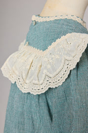 Salt Dress in Teacup Teal Cream - Designed by Ingrid Lewis - Strawberries & Cream