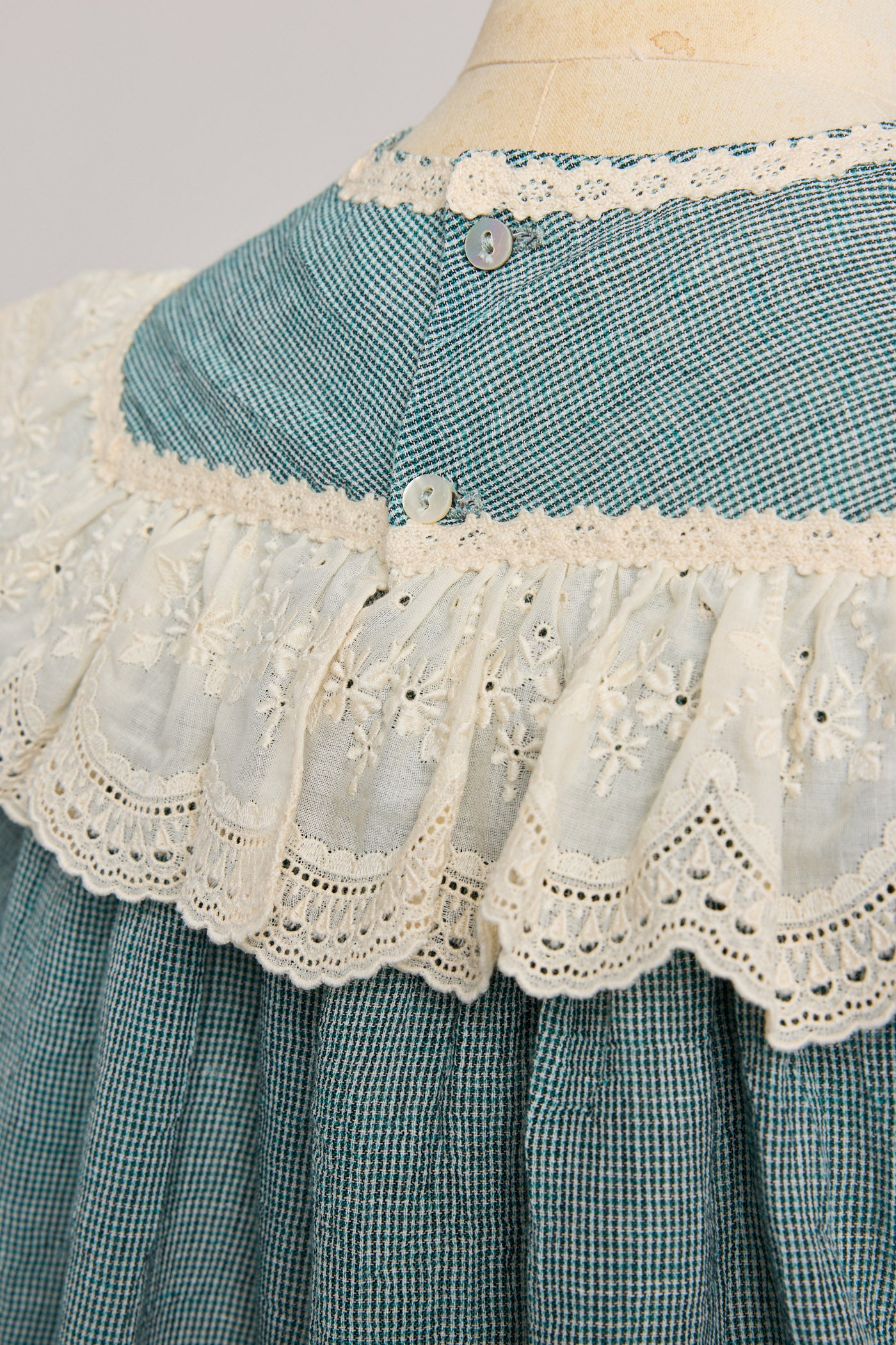 Salt Dress in Teacup Teal Cream - Designed by Ingrid Lewis - Strawberries & Cream