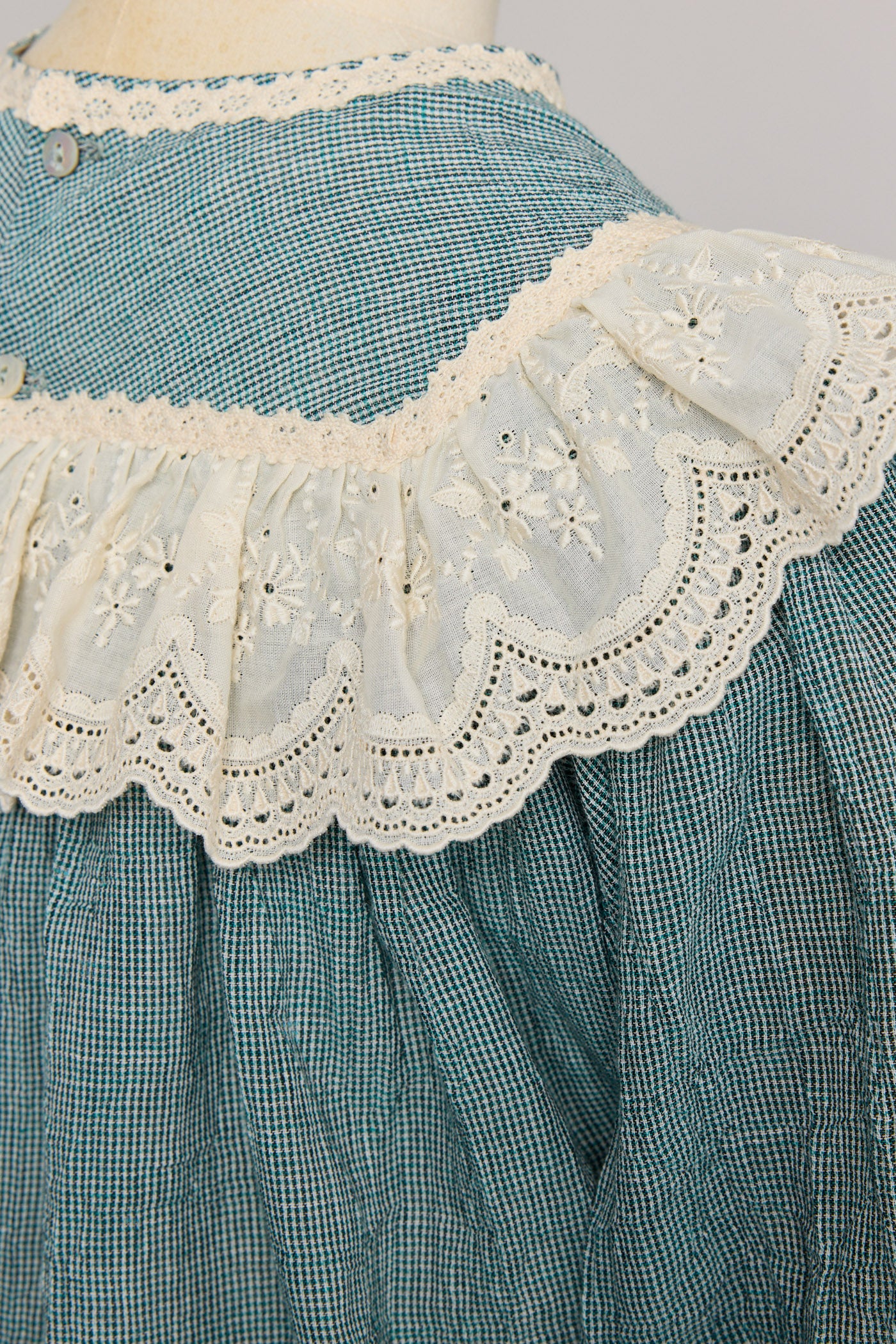 Salt Dress in Teacup Teal Cream - Designed by Ingrid Lewis - Strawberries & Cream