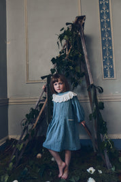 Salt Dress in Teacup Teal Cream - Designed by Ingrid Lewis - Strawberries & Cream