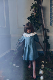 Salt Dress in Teacup Teal Cream - Designed by Ingrid Lewis - Strawberries & Cream