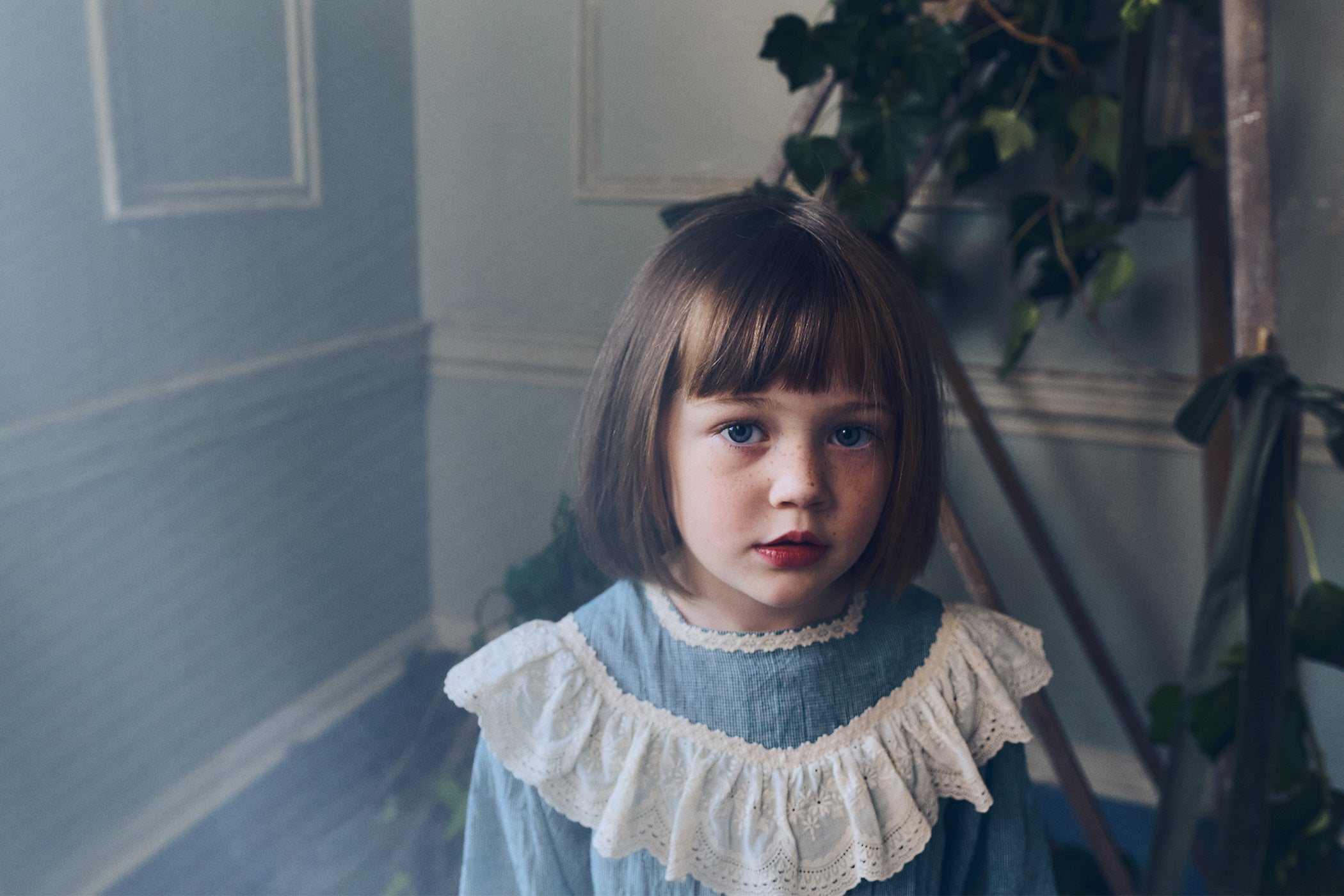 Salt Dress in Teacup Teal Cream - Designed by Ingrid Lewis - Strawberries & Cream