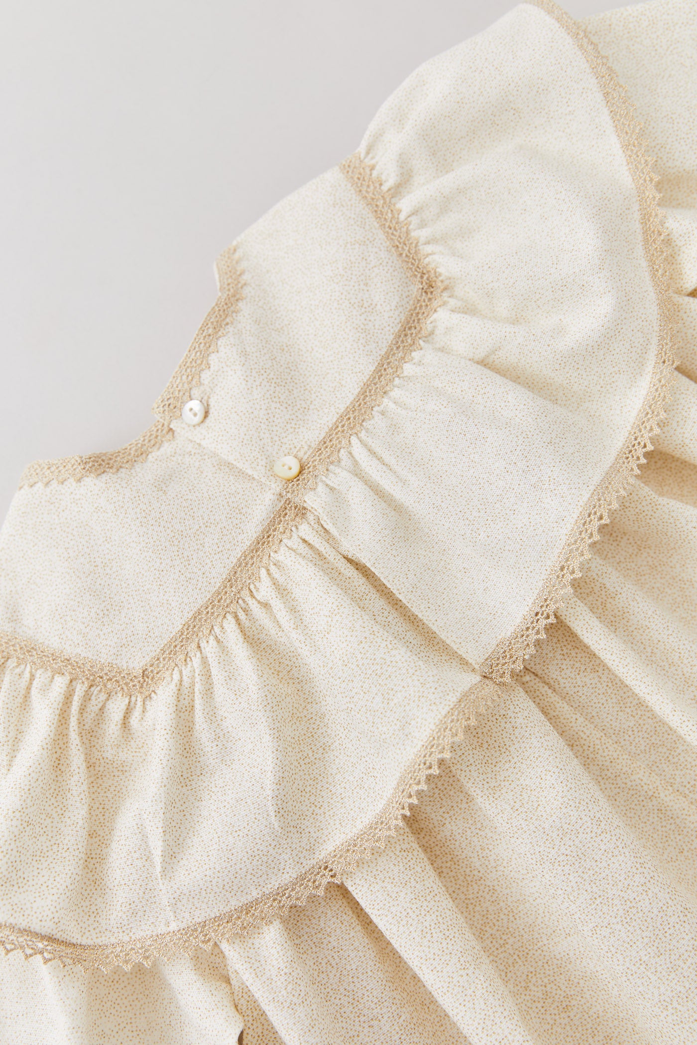 Salt Dress in Cream Gold Glitter - Designed by Ingrid Lewis - Strawberries & Cream