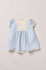 Seaside Baby Pleated Dress - Designed by Ingrid Lewis - Strawberries & Cream