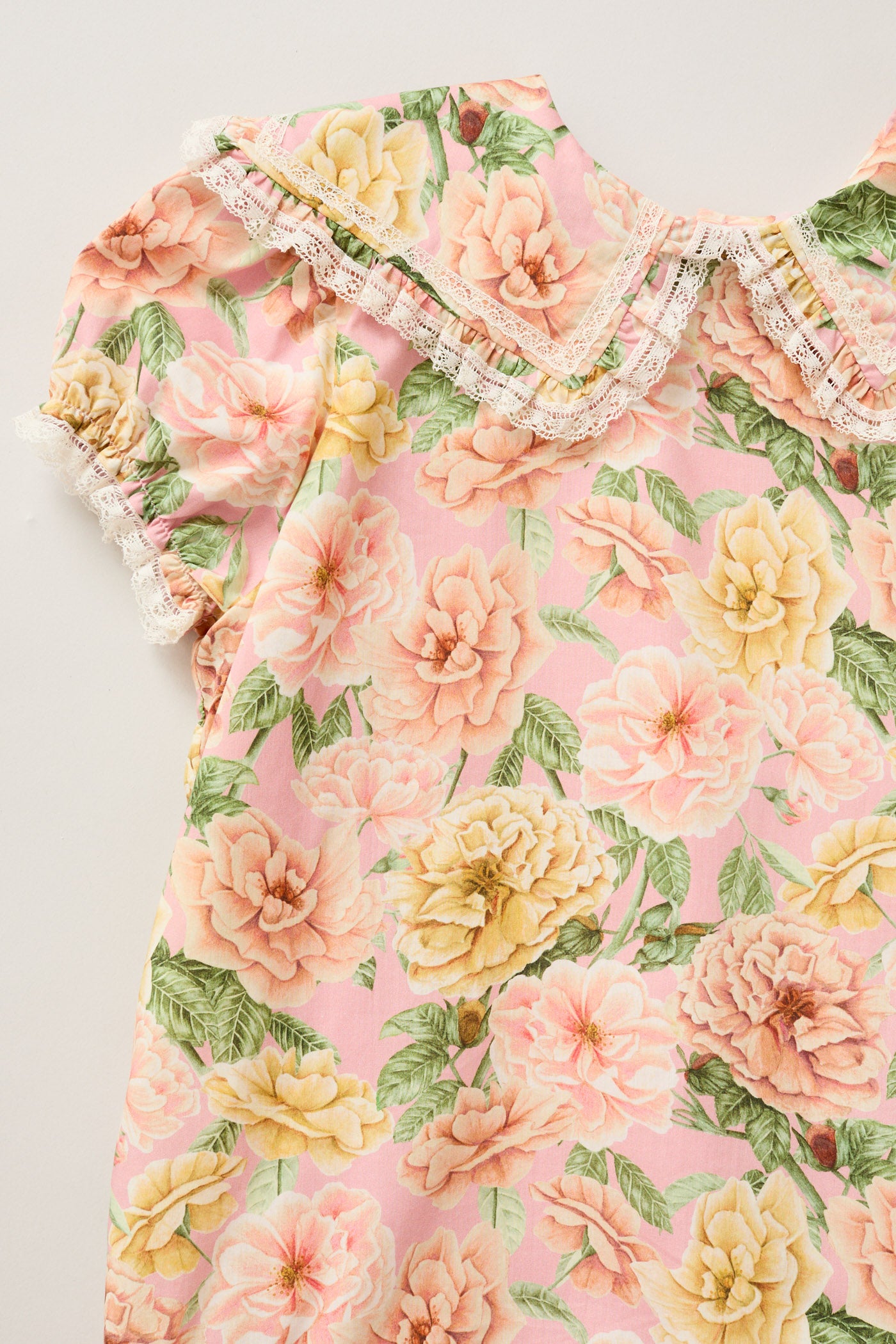 Ginger Dress Roses Pink Liberty