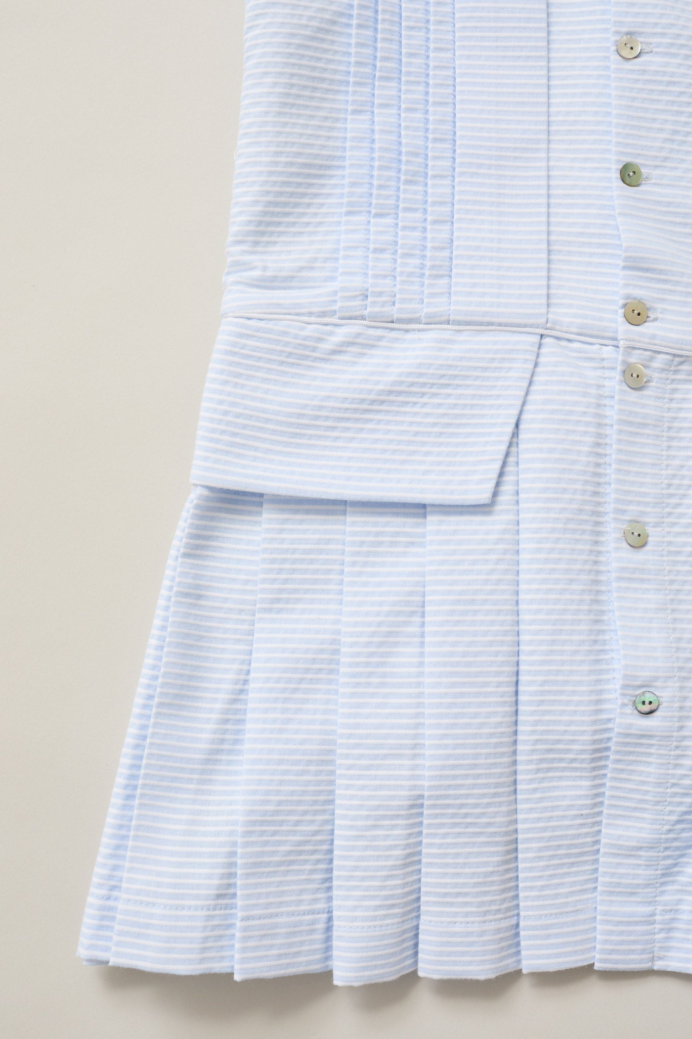 Pretzel Dress in Sky  Blue Stripe