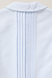 Pretzel Dress in Sky  Blue Stripe