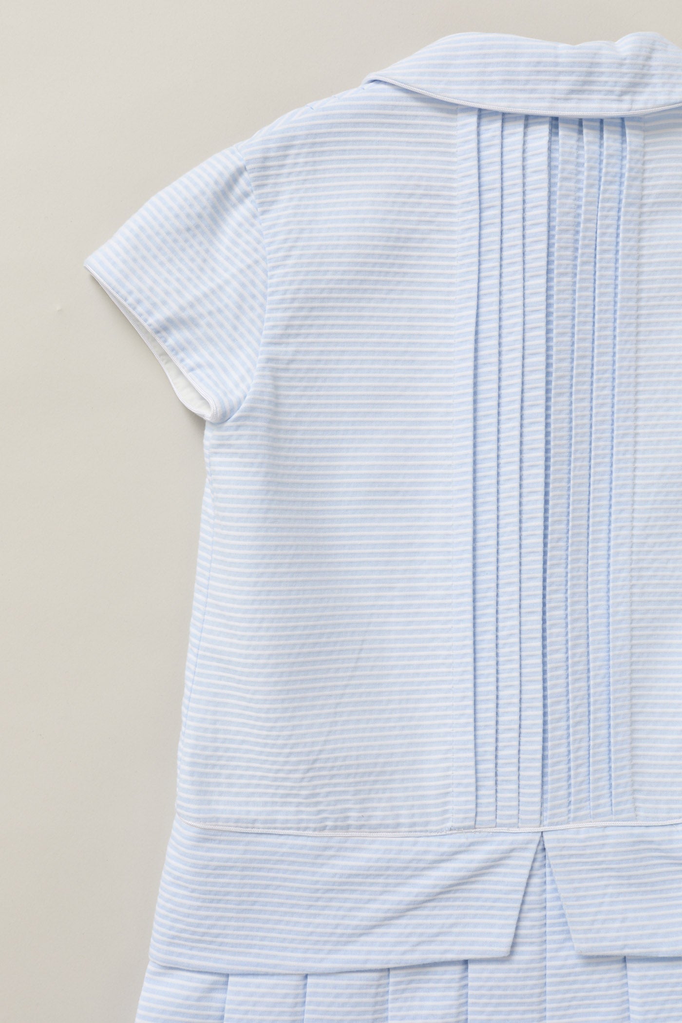 Pretzel Dress in Sky  Blue Stripe