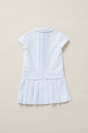 Pretzel Dress in Sky  Blue Stripe