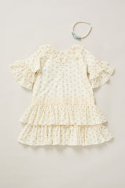 Pastry Dress  Blue Spring Flowers
