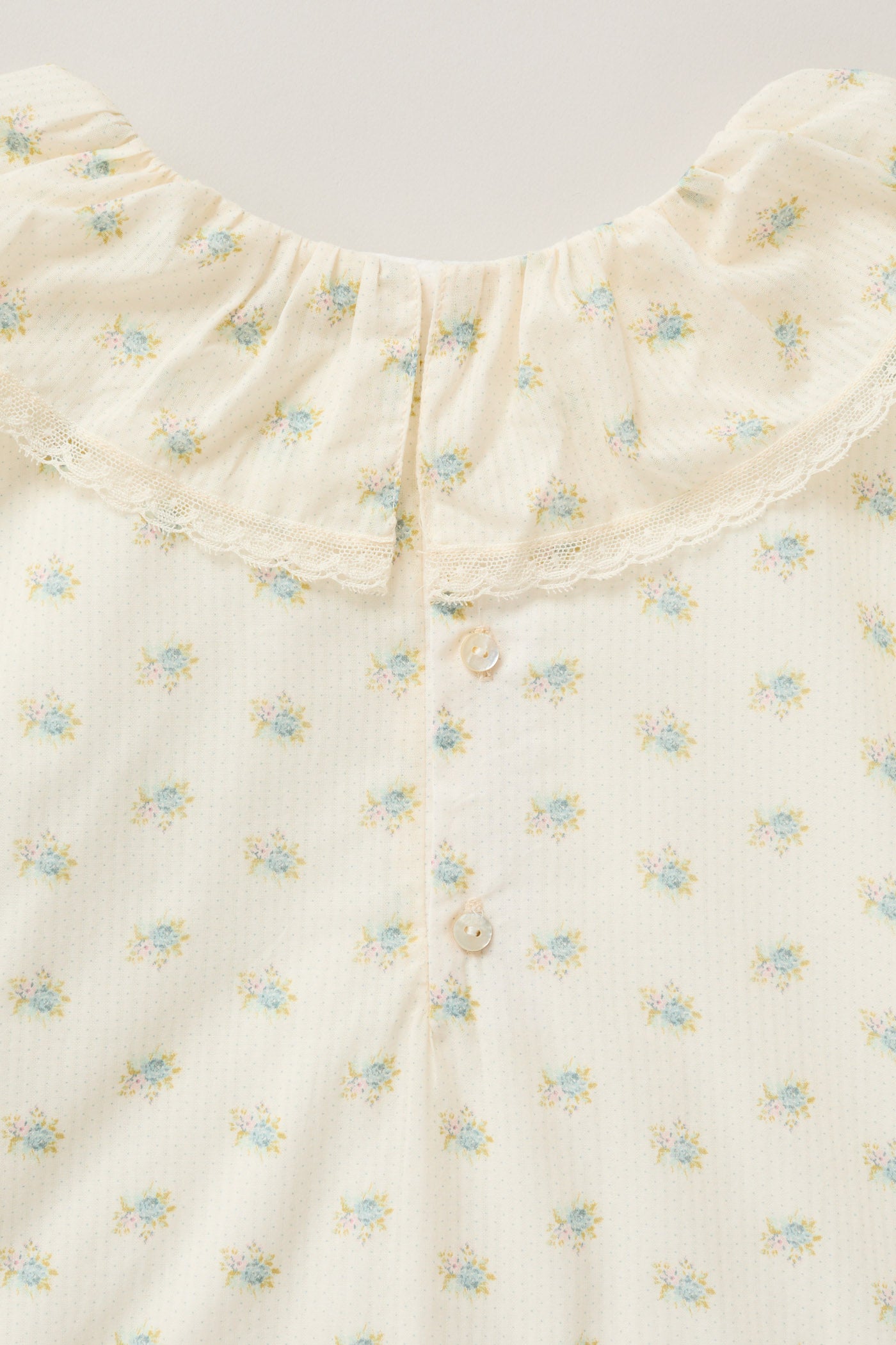 Pastry Dress  Blue Spring Flowers