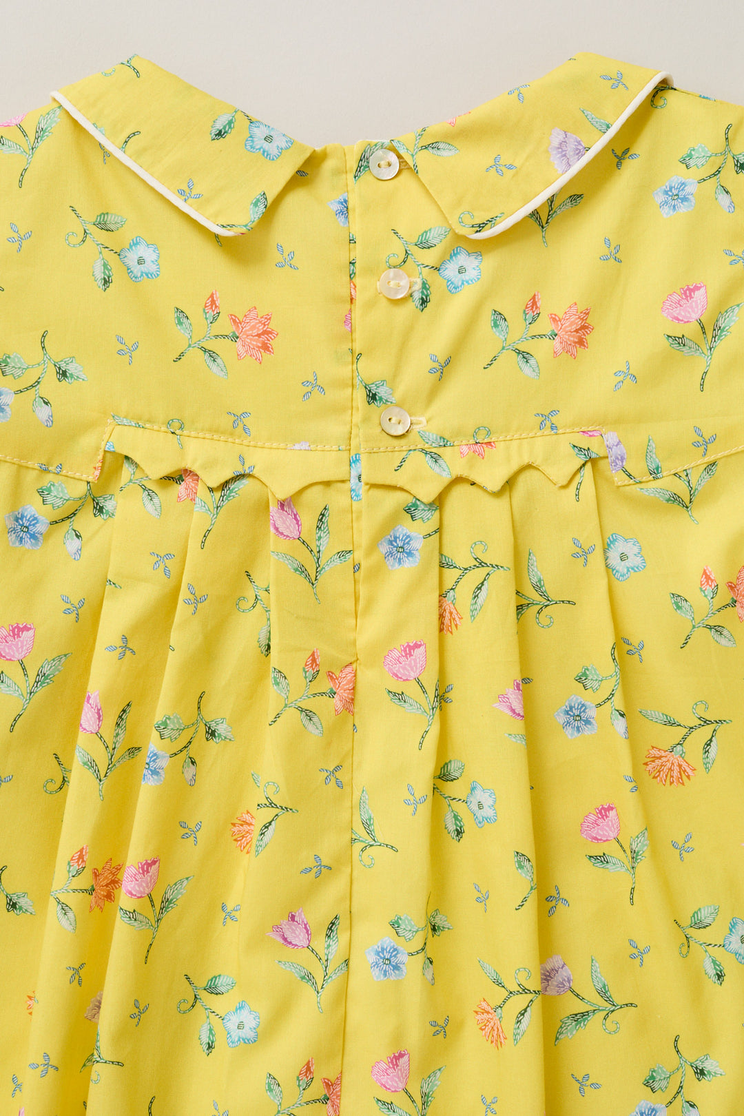 ZigZag Dress in Yellow Flowers Bouquet