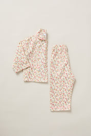 Lunar Moon Pyjamas In Cream Rosebuds