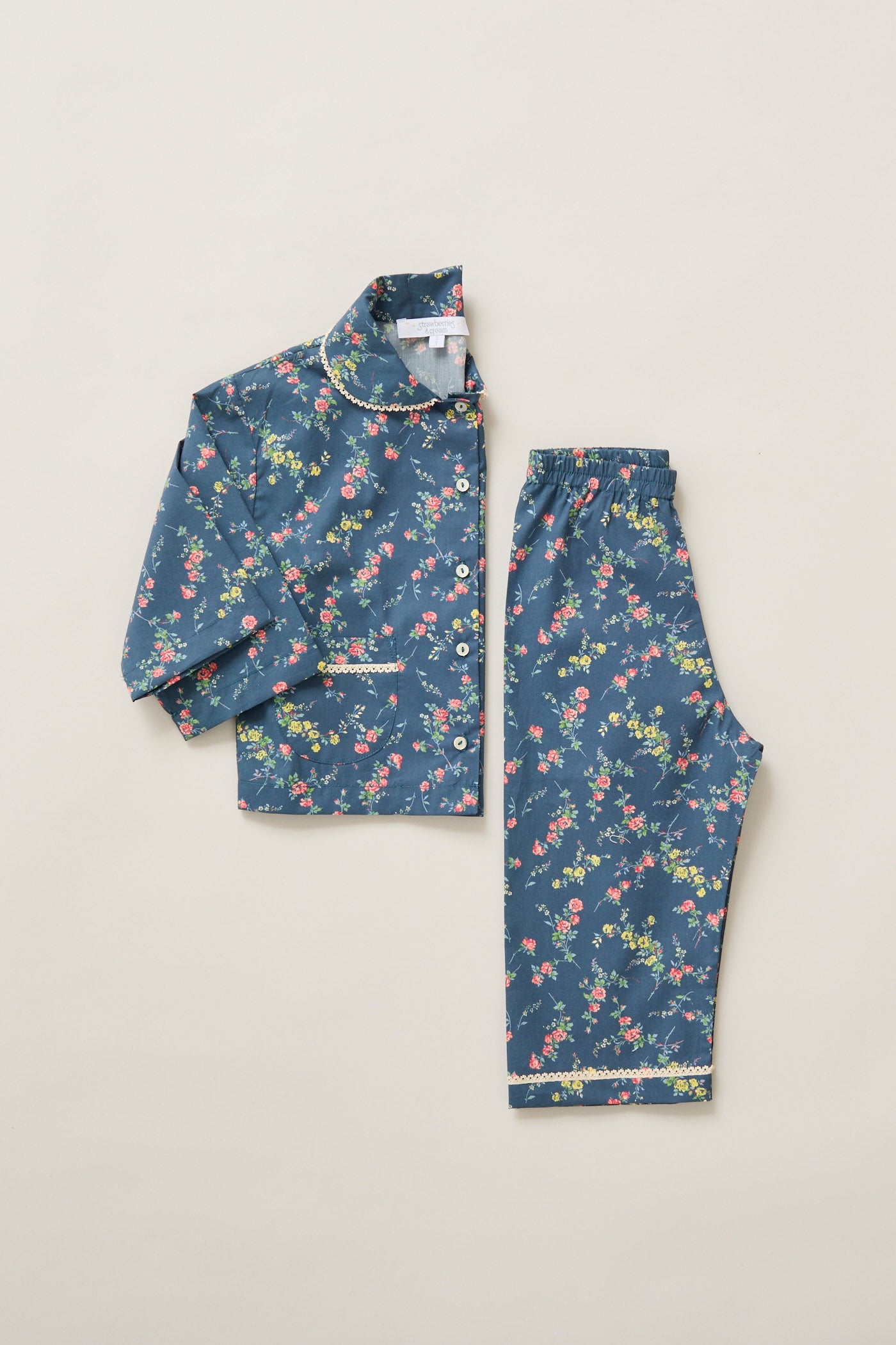 Lunar Moon Pyjamas In Blue Rose Garden