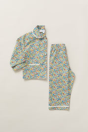 Lunar Moon Pyjamas In Mustard Bluebell Liberty
