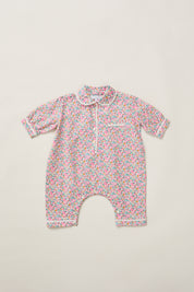 Baby Pyjama in Pink Floral Liberty Print