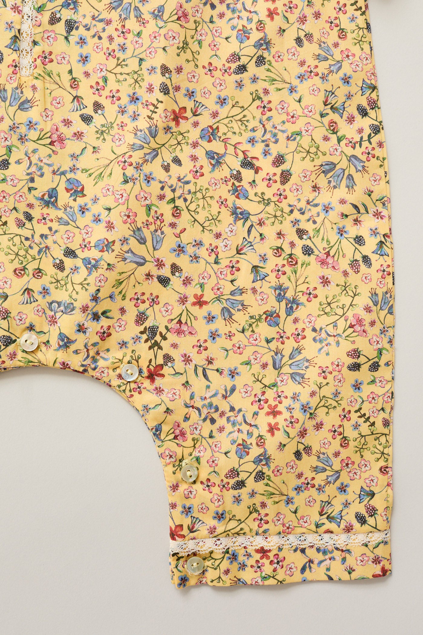 Baby Pyjama in Yellow Flowers