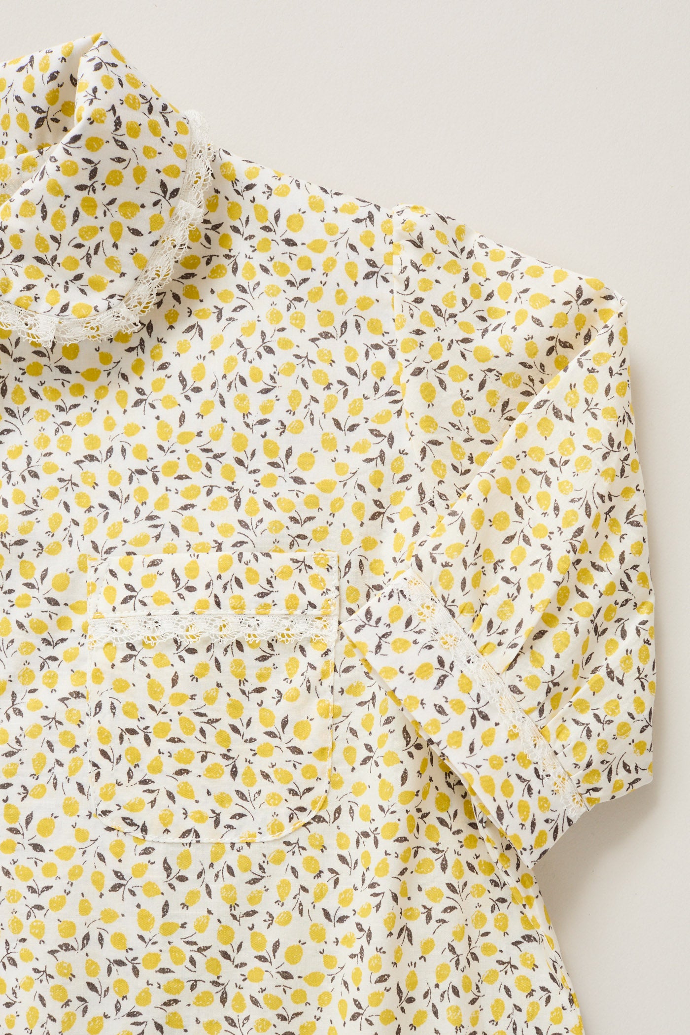 Baby Pyjama in Lemons Liberty Print