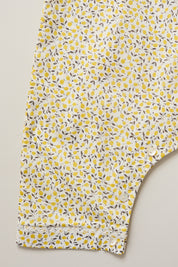 Baby Pyjama in Lemons Liberty Print