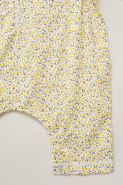 Baby Pyjama in Lemons Liberty Print