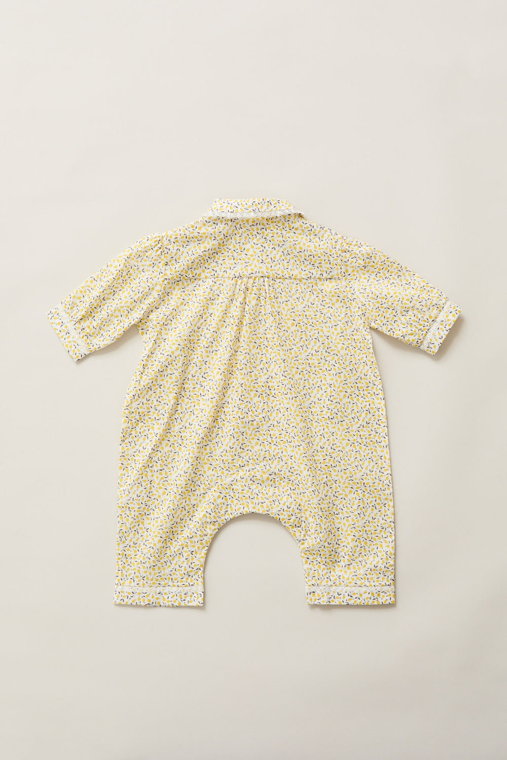 Baby Pyjama in Lemons Liberty Print