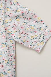 Baby Pyjama in Lavender Rose Liberty Print