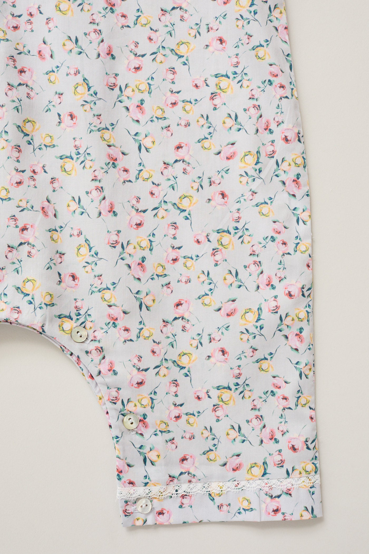 Baby Pyjama in Lavender Rose Liberty Print