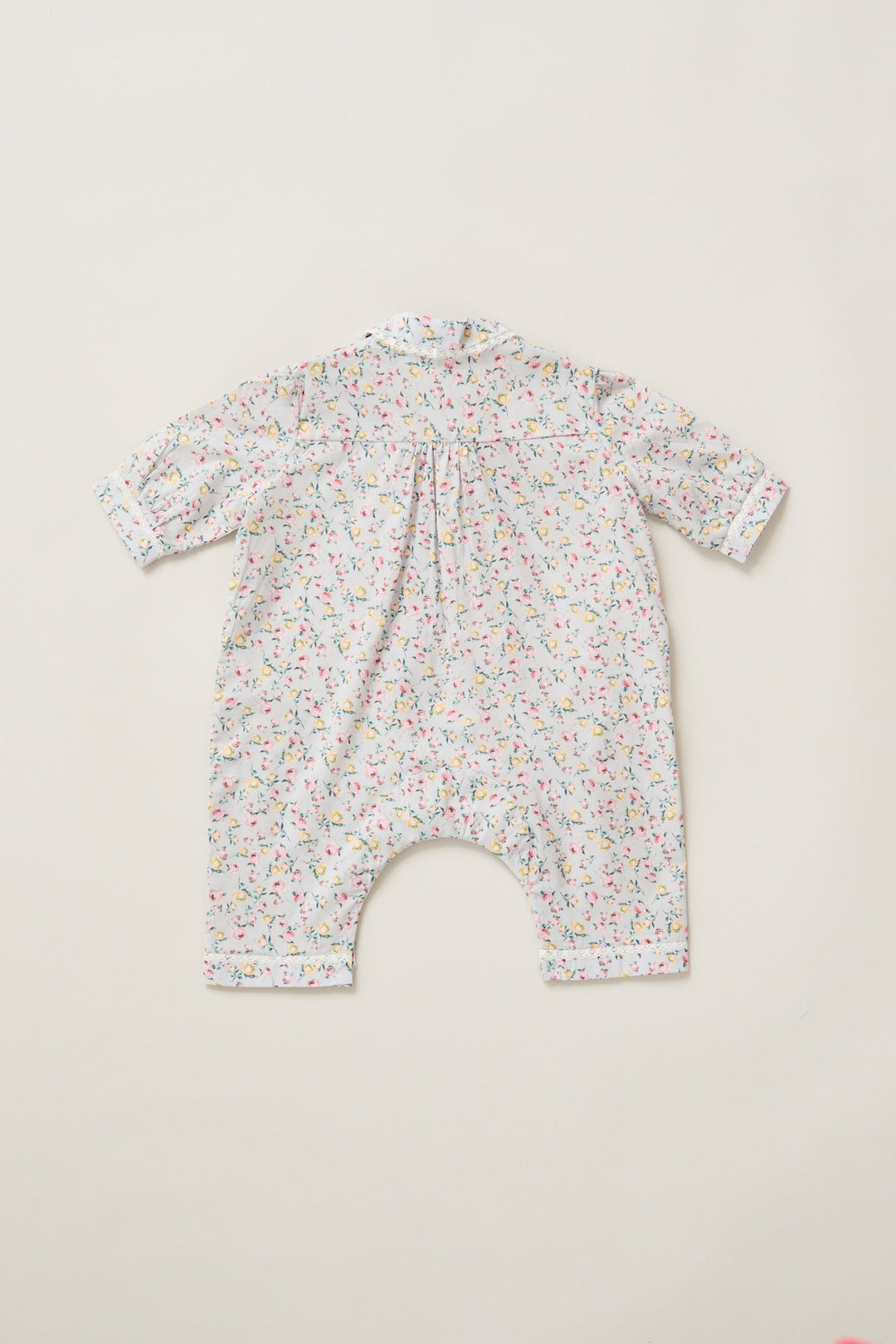 Baby Pyjama in Lavender Rose Liberty Print