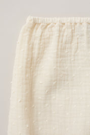 Baby Kimono Set in Cream Bubble