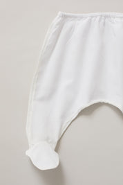Baby Kimono Set In Pearly White