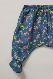 Baby Kimono Set Blue Rose Garden