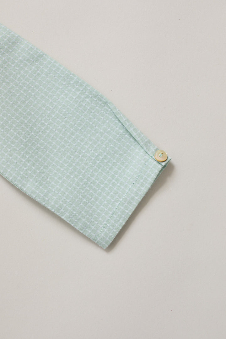 Apple Shirt in Sage Green Check