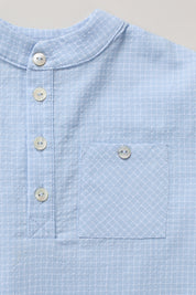 Light Blue Check Baby Apple Shirt
