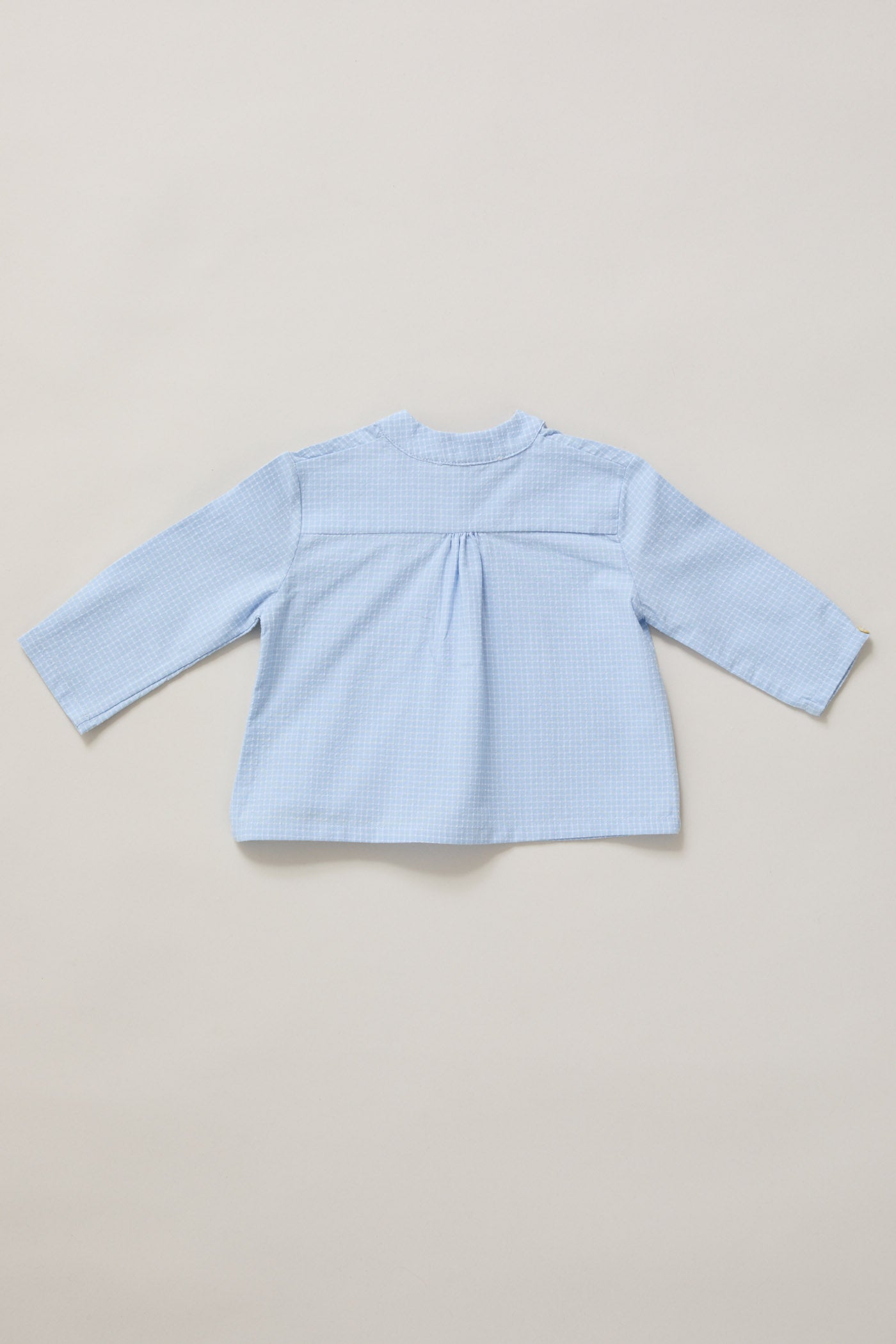 Light Blue Check Baby Apple Shirt