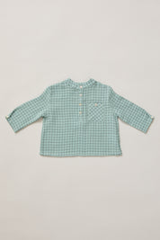 Apple Shirt In Aqua Check