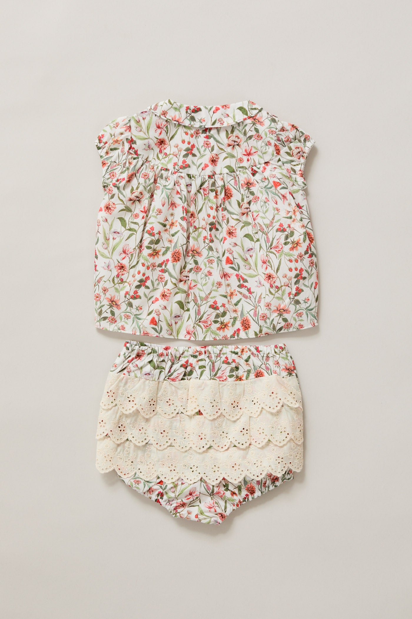 Honey Blouse Set Red Flowers