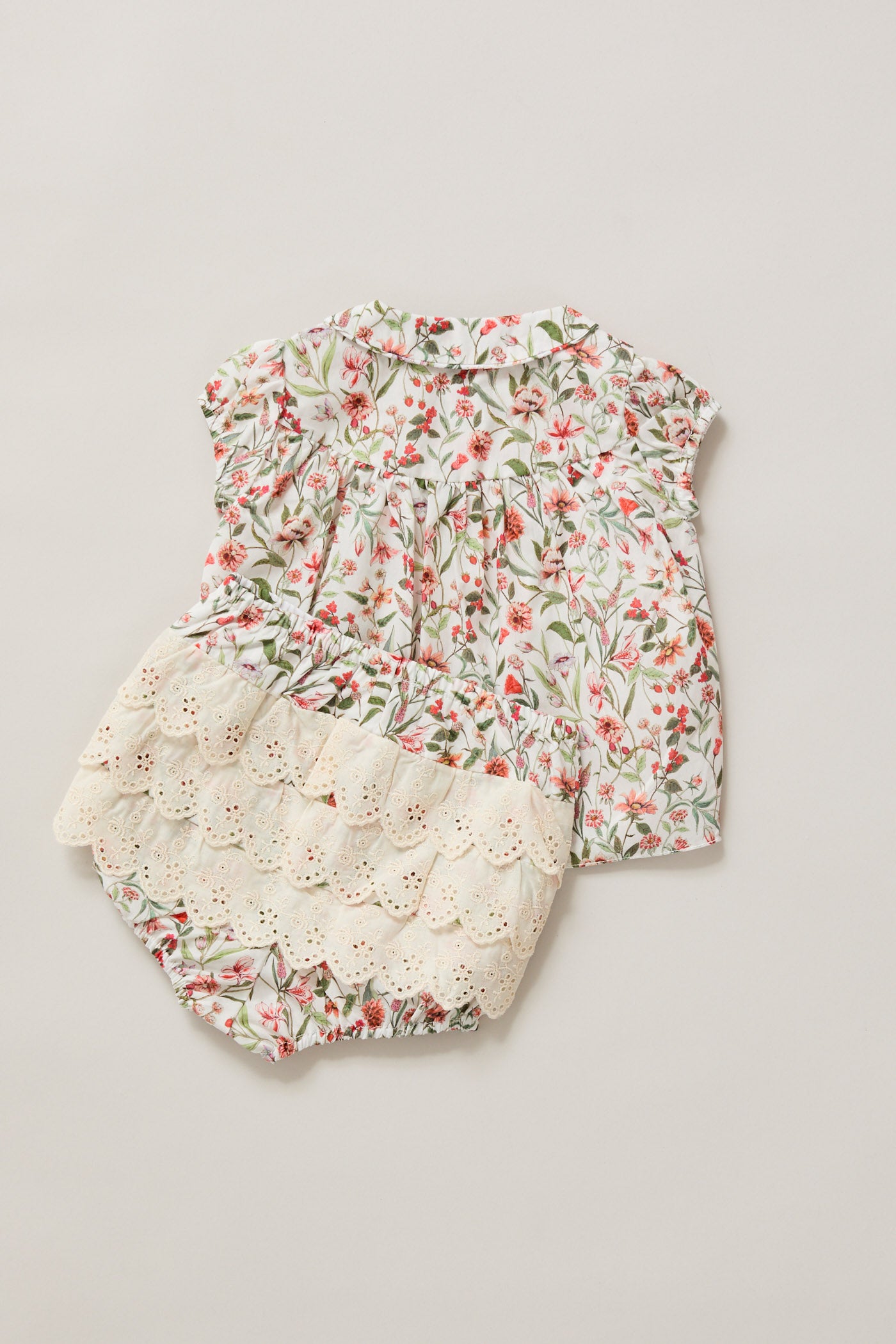 Honey Blouse Set Red Flowers
