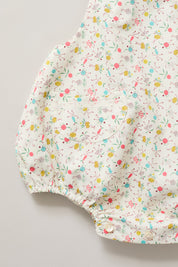 Baby Lace Pinafore in Happy Print