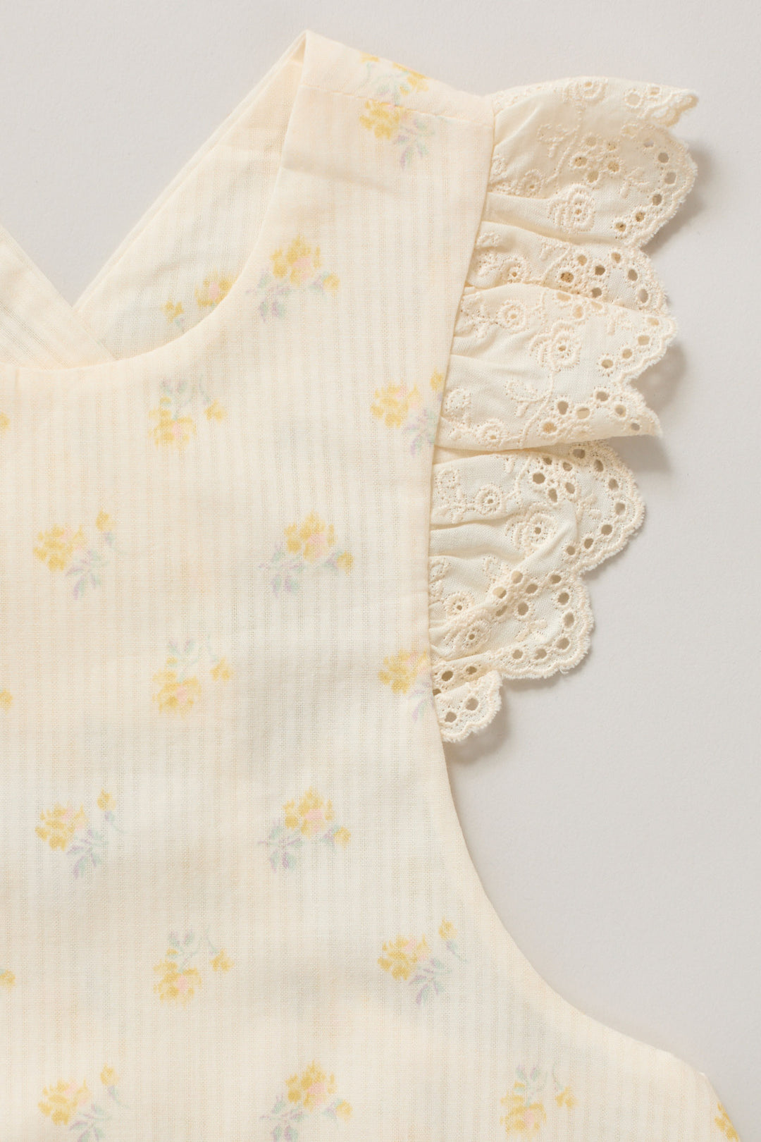 Lace Pinafore in Yellow Flowers