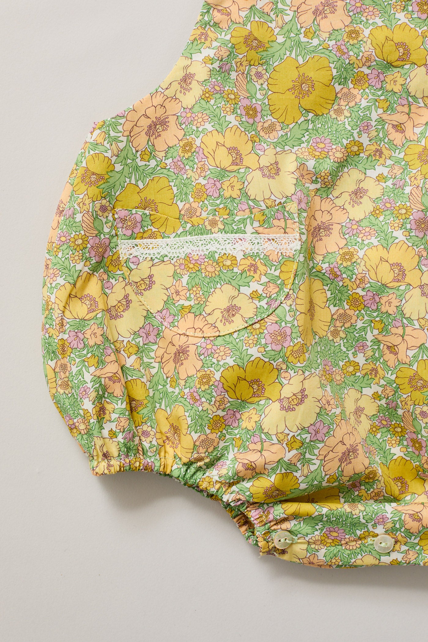 Lace Pinafore in California Poppy
