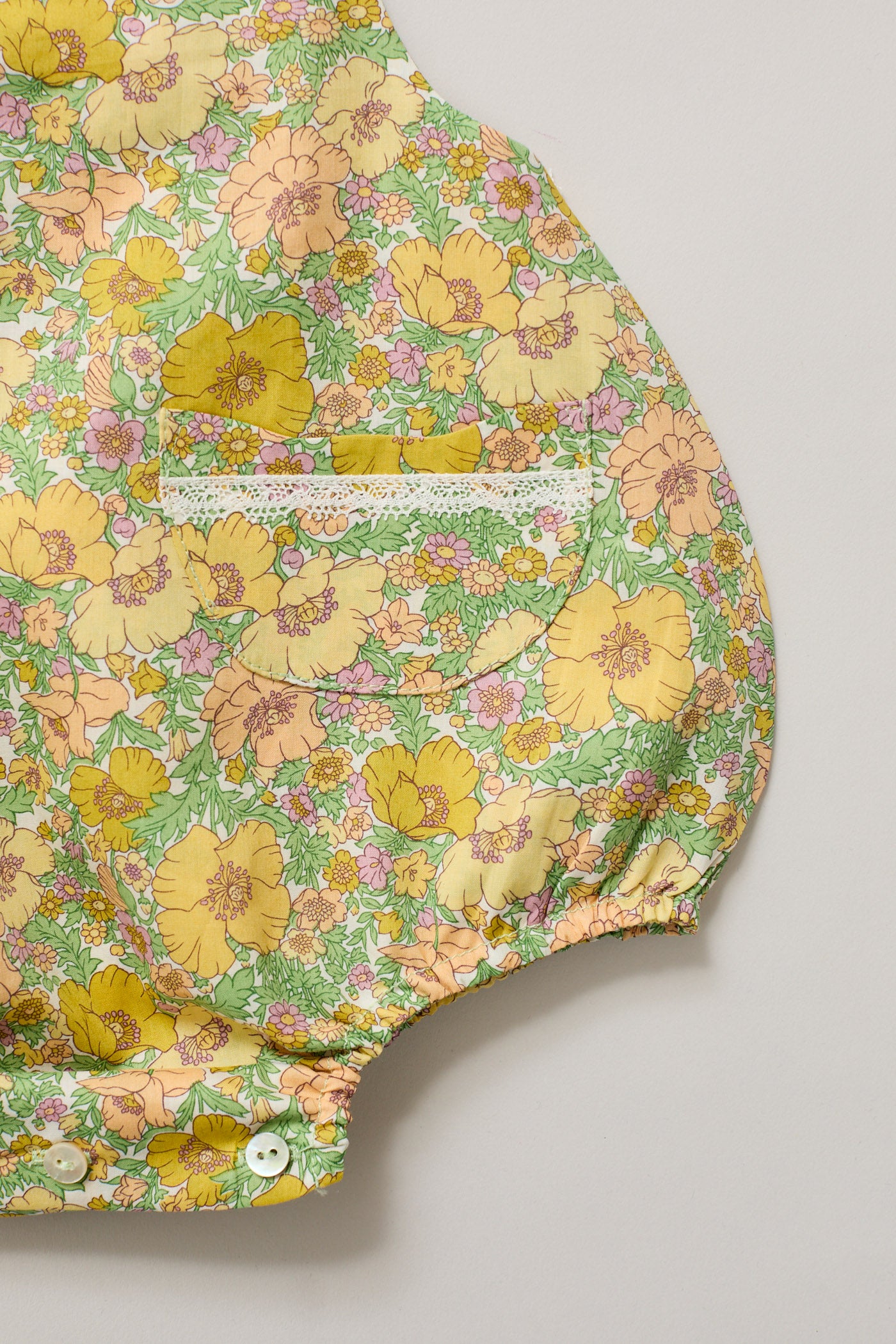 Lace Pinafore in California Poppy