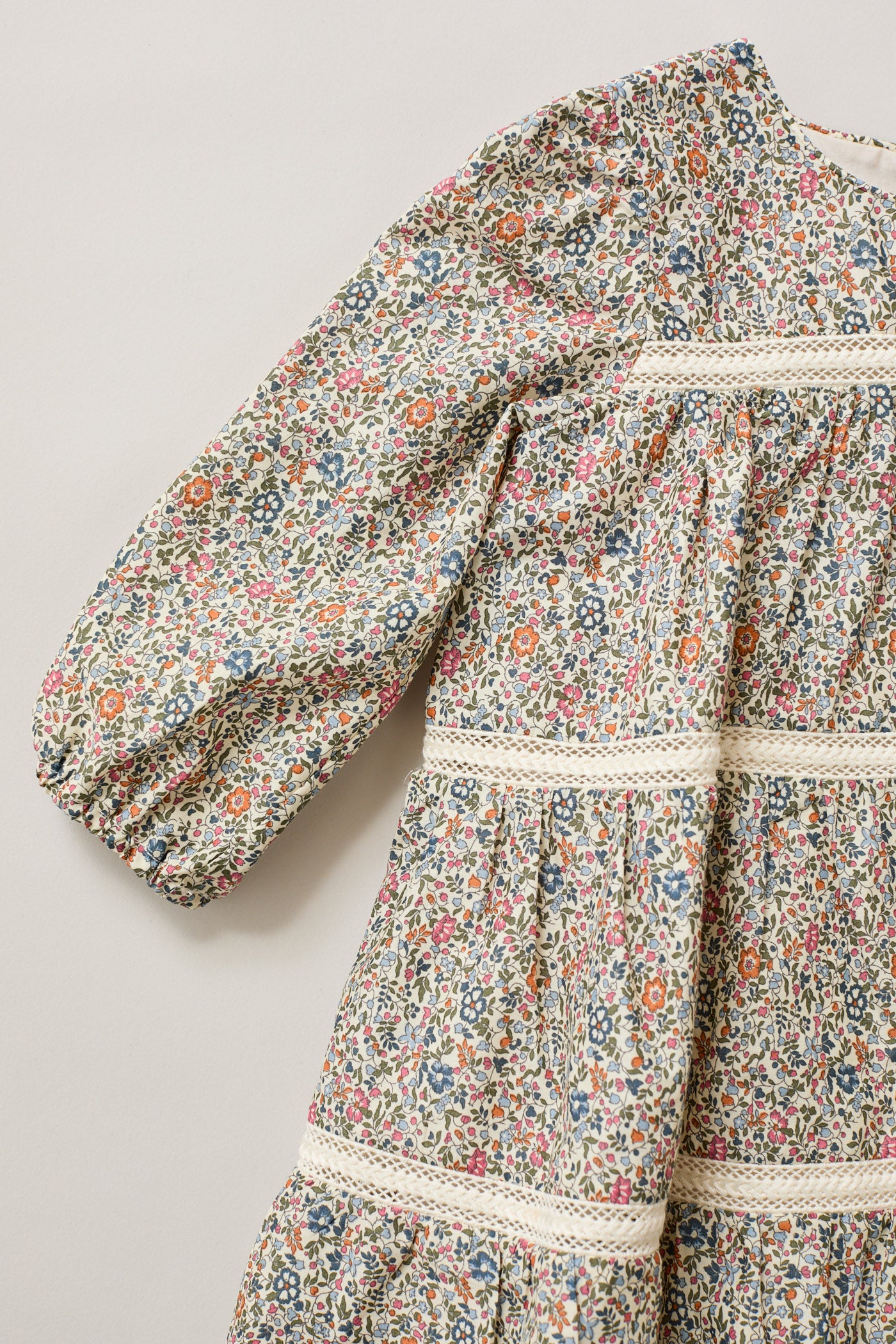 Baby Alba Dress Blue The Smallest Floral Liberty Print