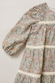 Baby Alba Dress Blue The Smallest Floral Liberty Print